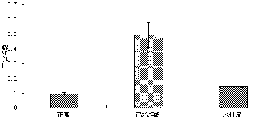 Application of Chinese wolfberry root-bark aqueous extract to preparation of estrogen medicines