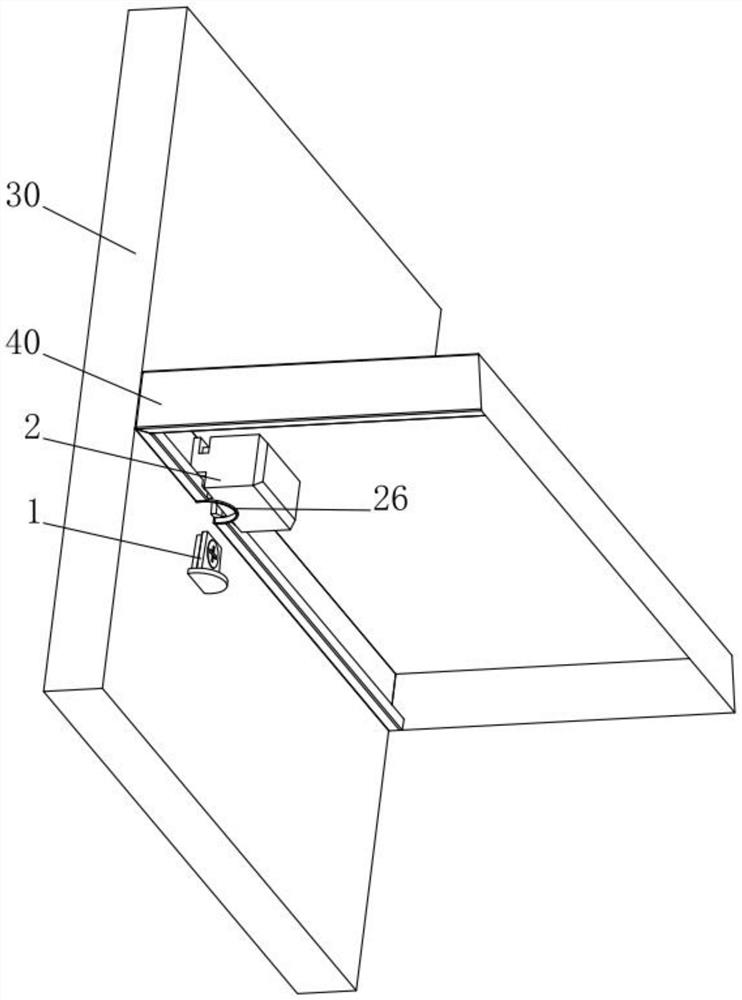 Hidden laminate support structure of metal cabinet