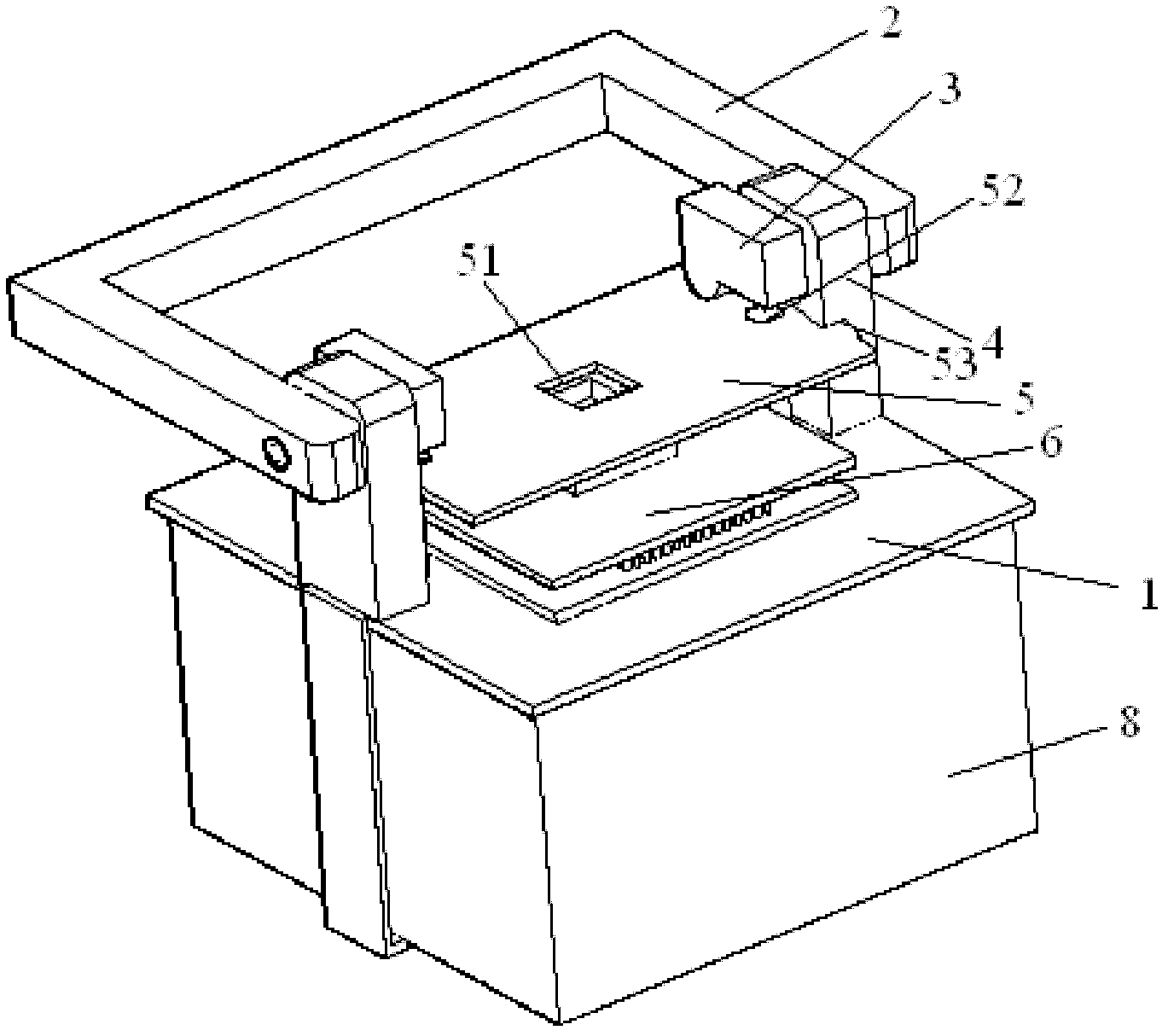 Operating device for integrated circuit board programming and programmer comprising the same