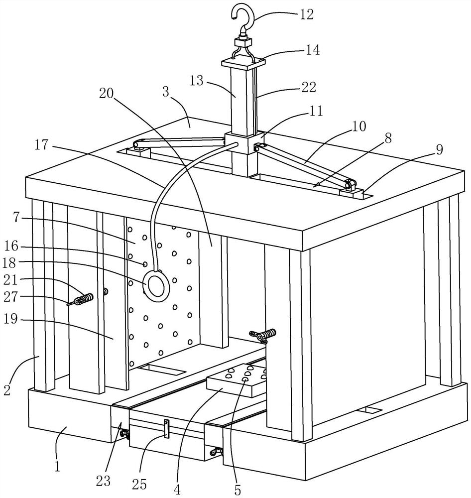 Plate hoisting device for house building construction