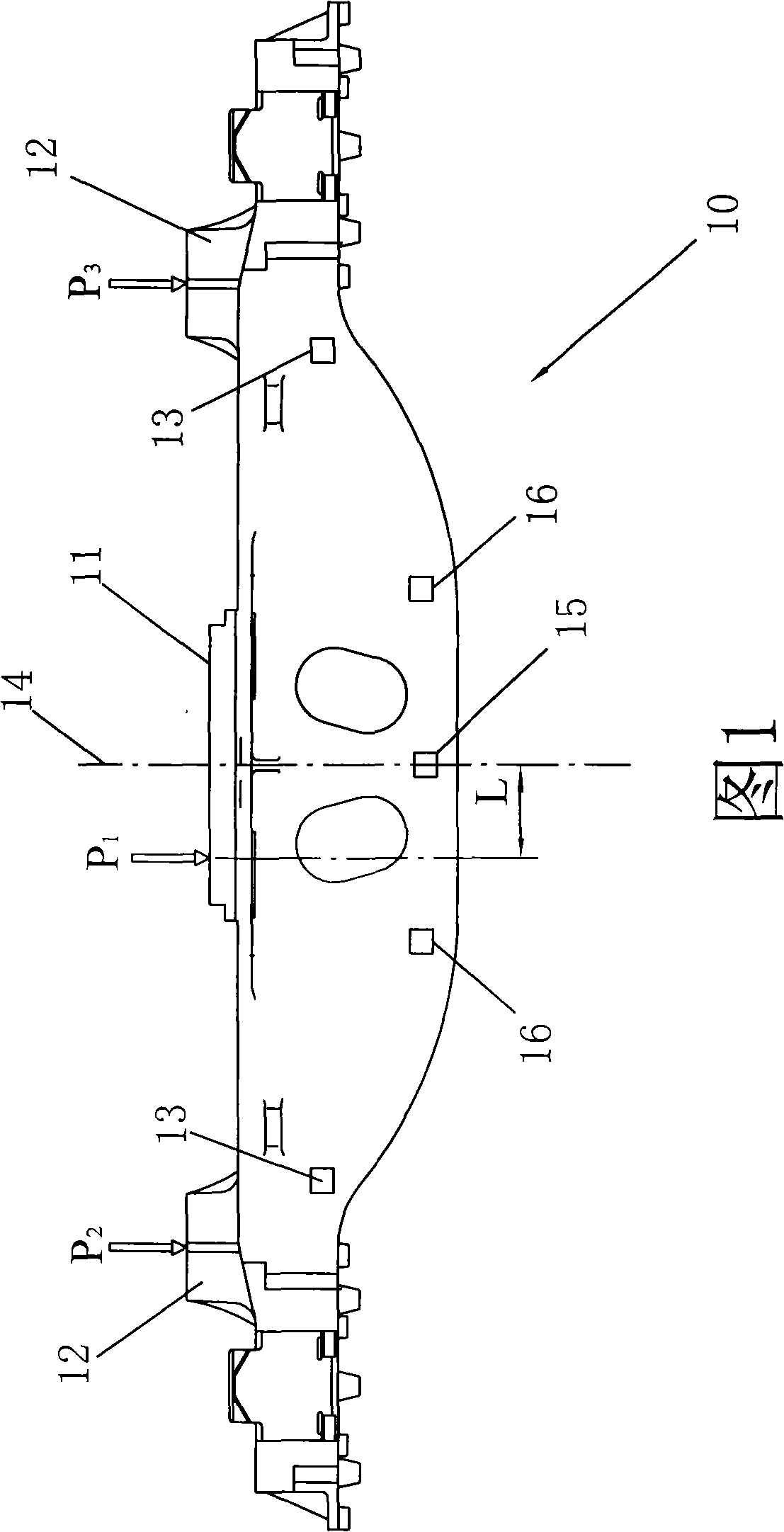 Swing bolster load test structure