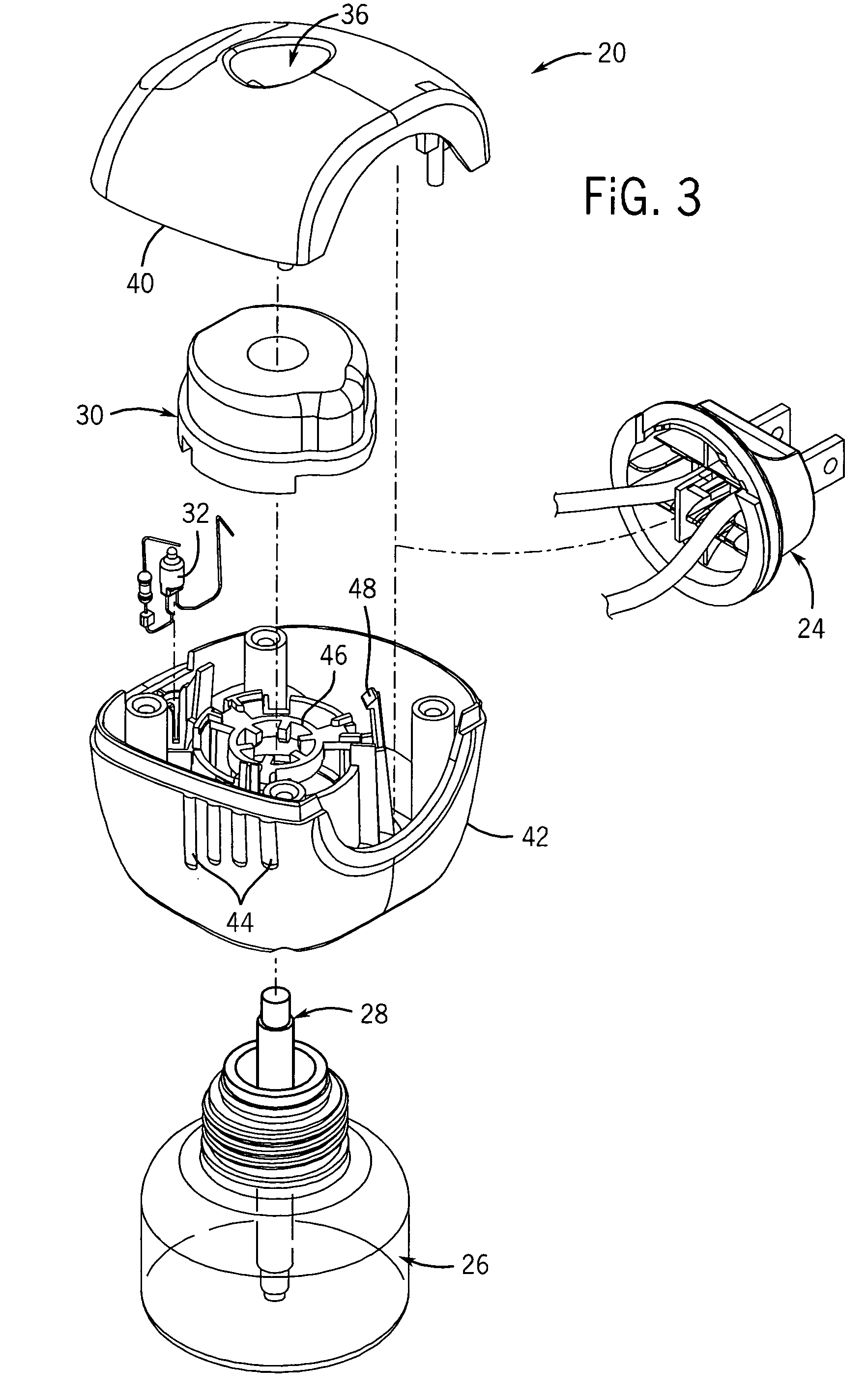 Electric liquid volatile dispenser