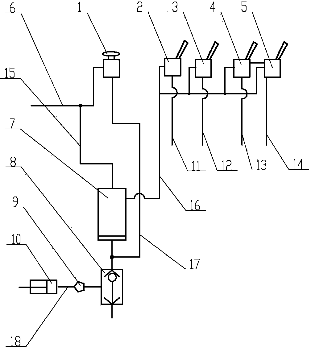 Emergency stop device of drilling machine with brake