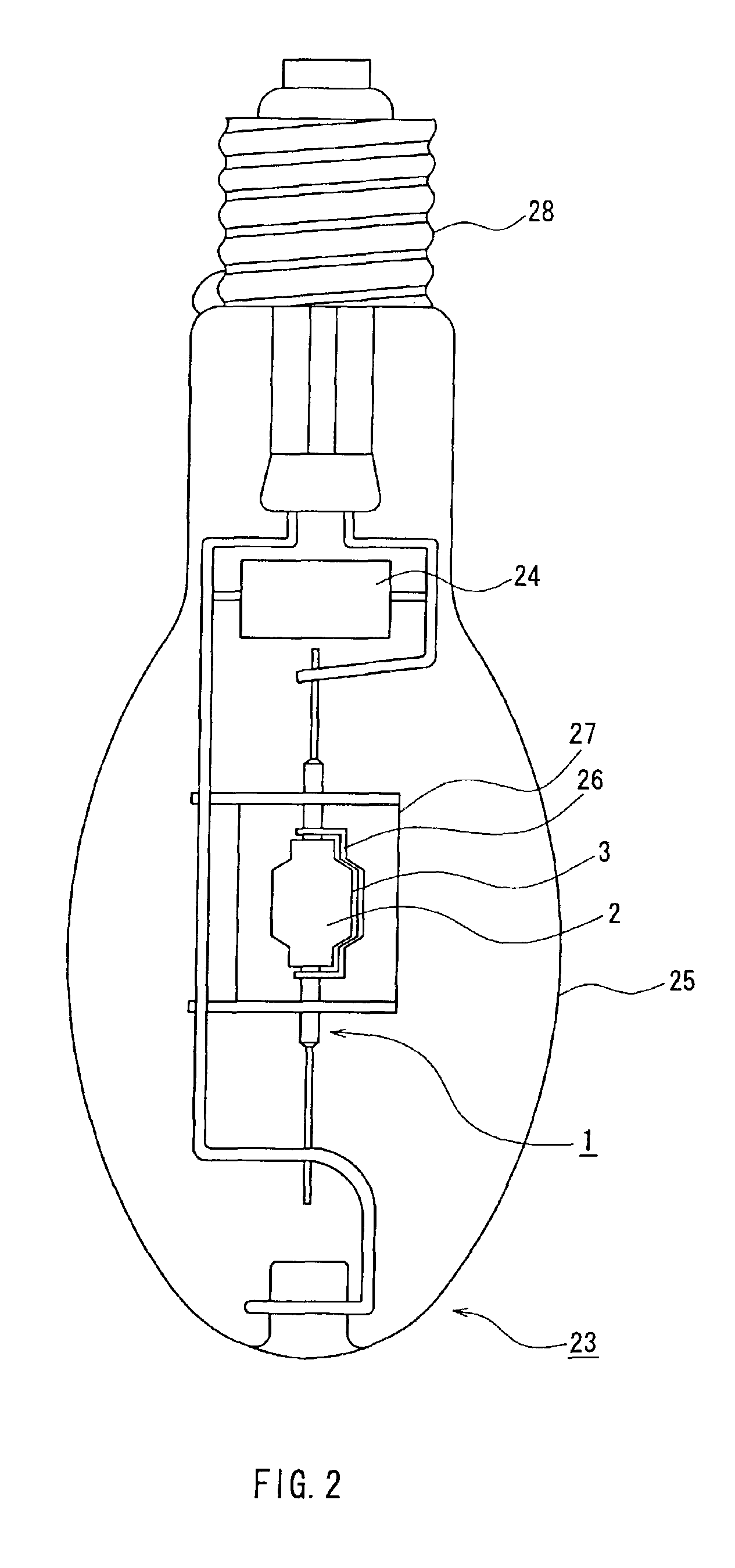 High intensity discharge lamp and high intensity discharge lamp system using the same