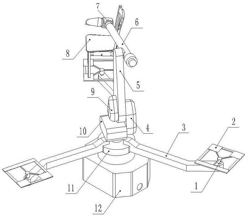 Flexible automatic spraying device for woodworking industry