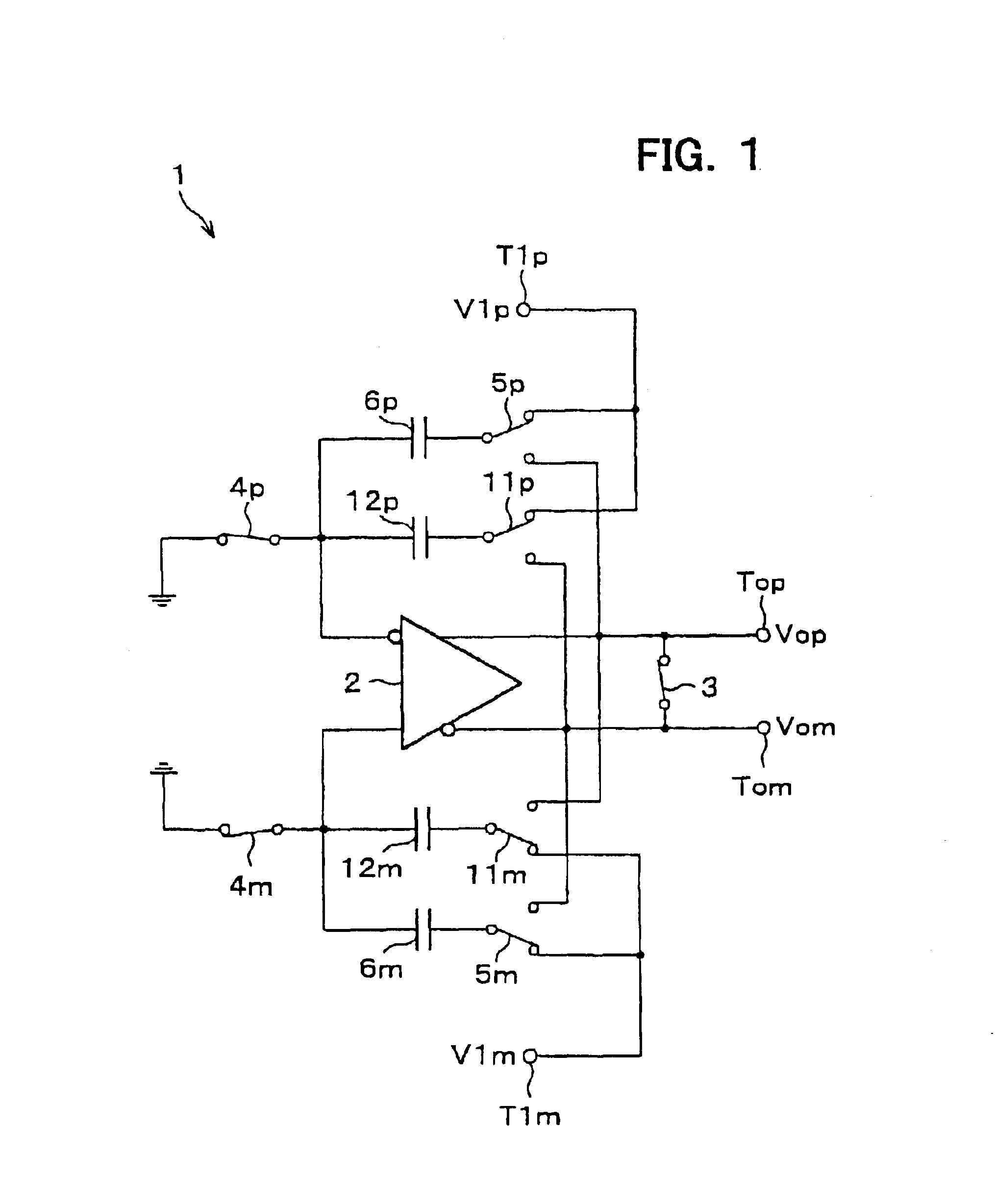 Switched-capacitor amplifier and analog interface circuit for charge coupled element adopting the same