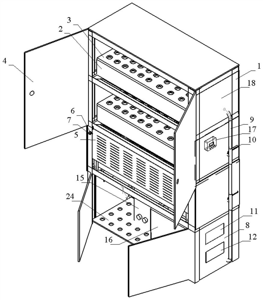 An indoor micro-nano bubble hydroponics device