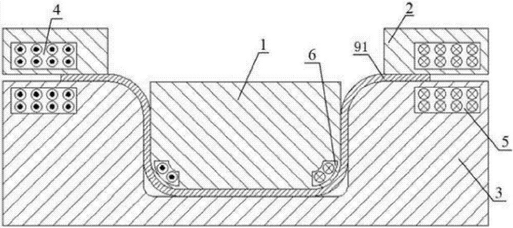 Electromagnetic forming device and method of fillet of cylindrical part