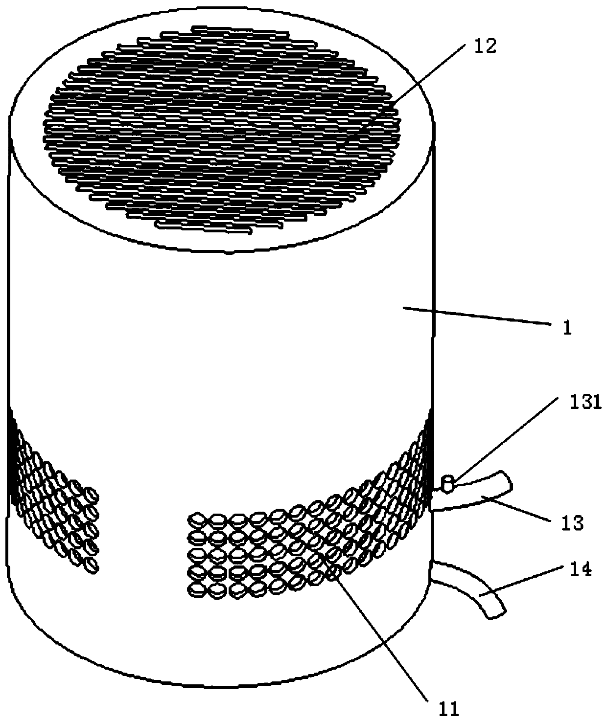 Air purifier and air treatment system with same for kitchen