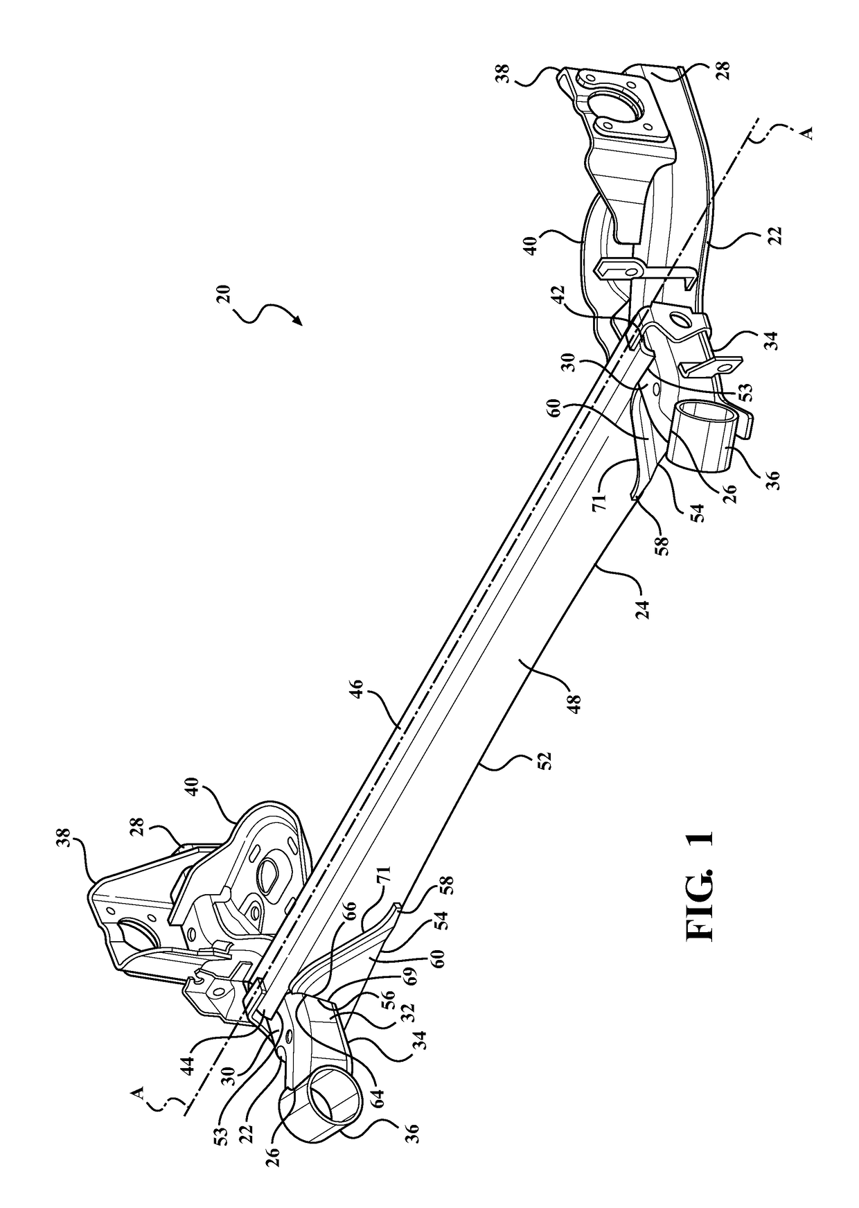 Twist Beam Axle Assembly With Lateral Adjustability
