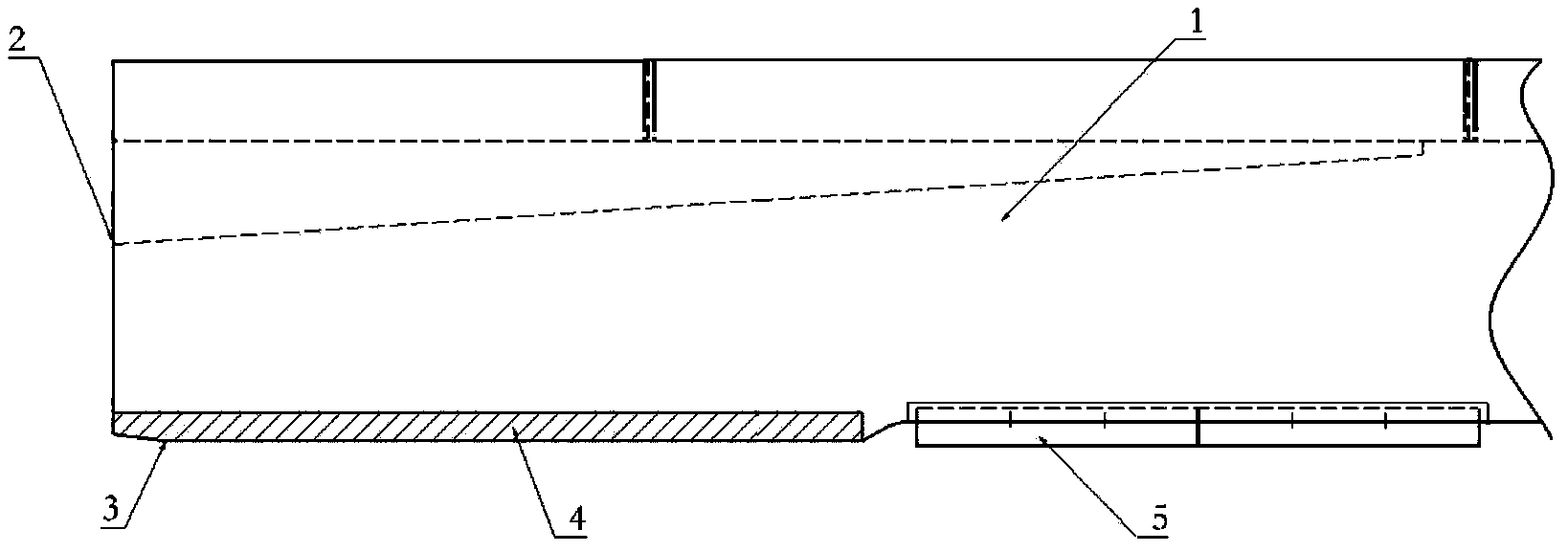 Repair method of composite main paddle with hinge moment variance