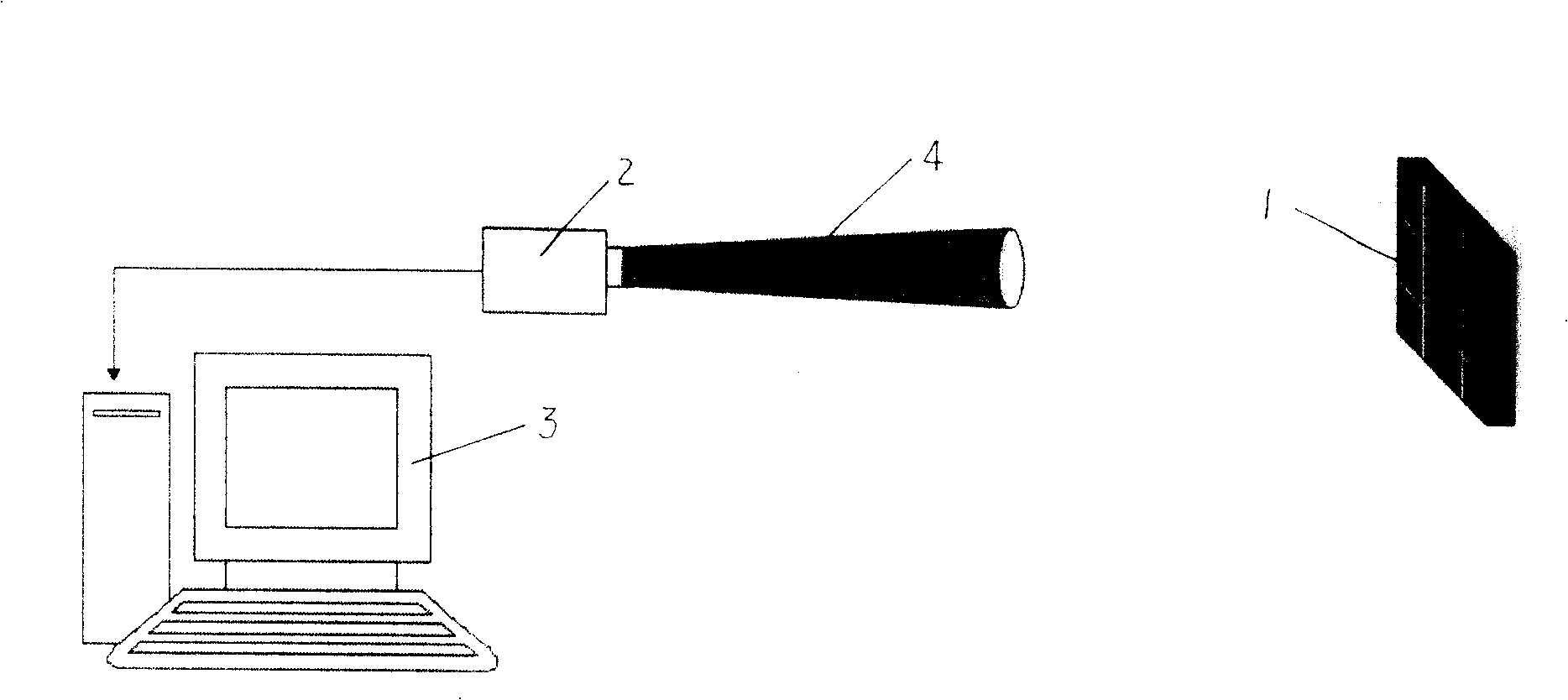 Telescope all-weather self-calibrating deflection/displacement measuring device and method