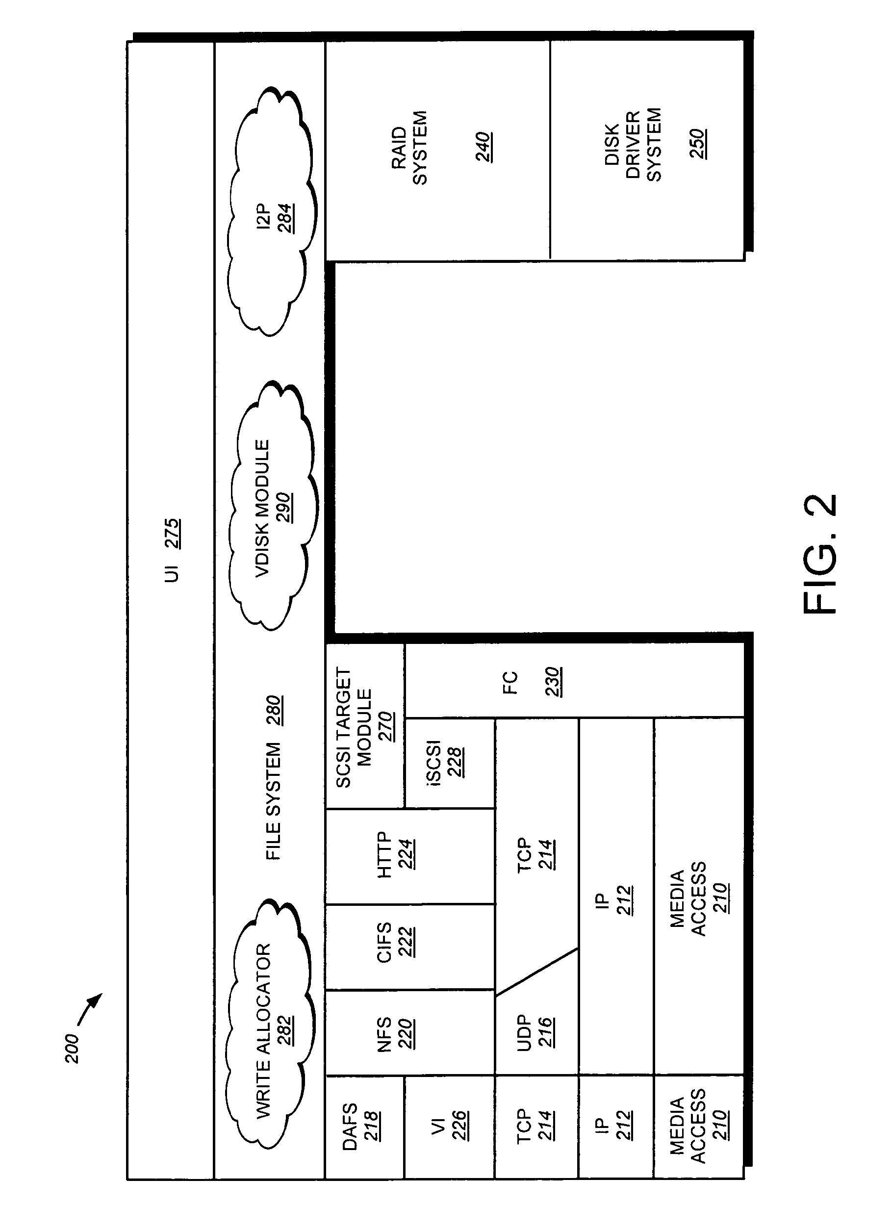 System and method for maintaining mappings from data containers to their parent directories