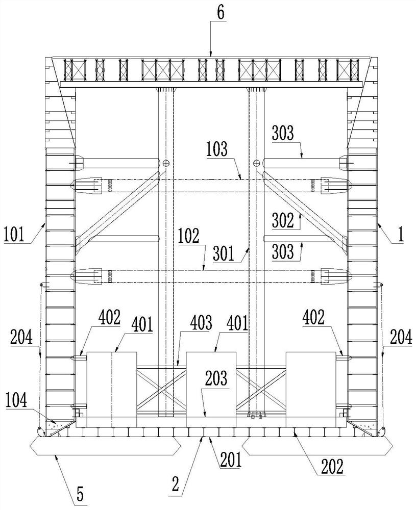 A construction method for deep-water rock-socketed foundation with high drop