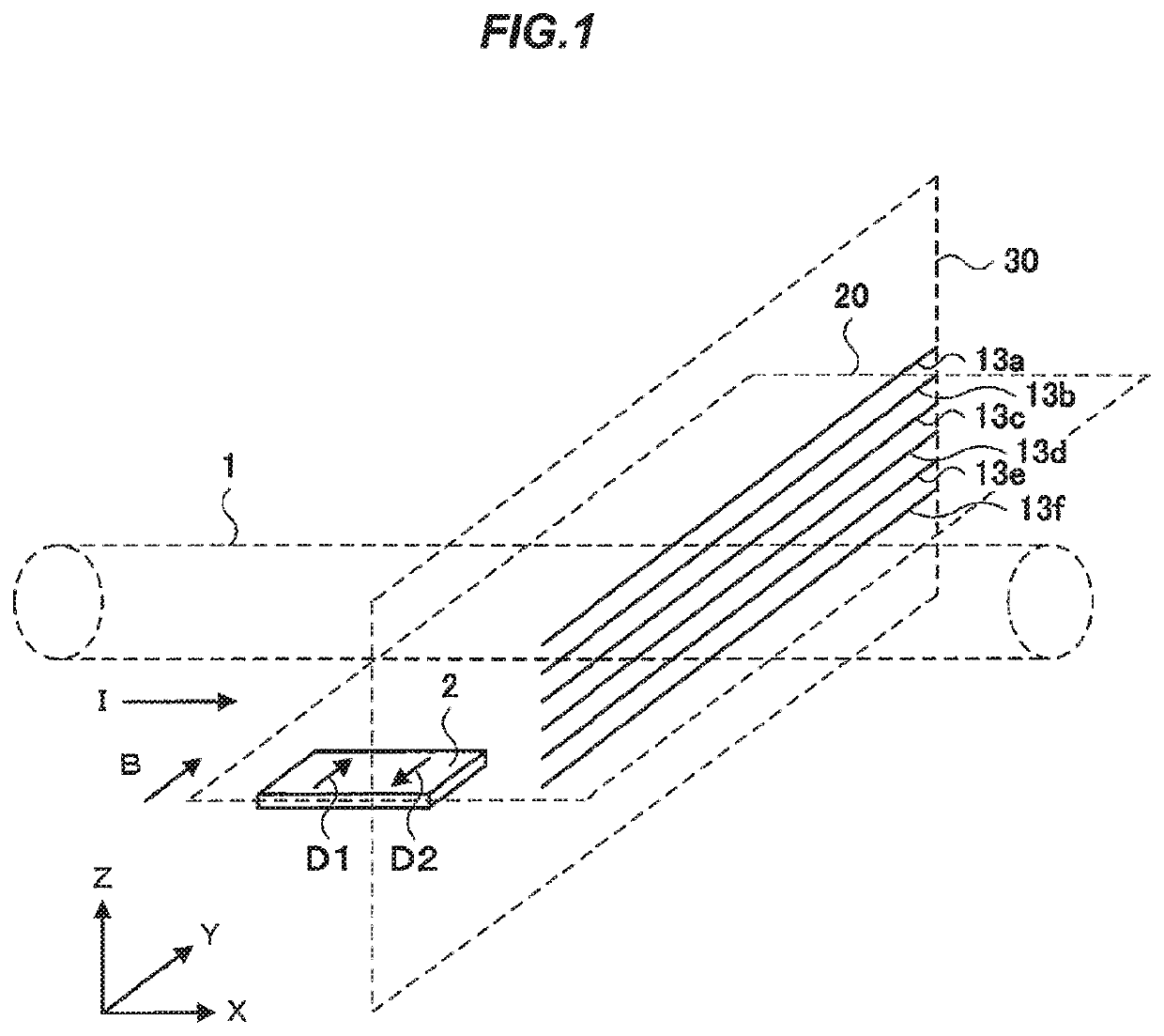 Electric current detection device and electric current detection method