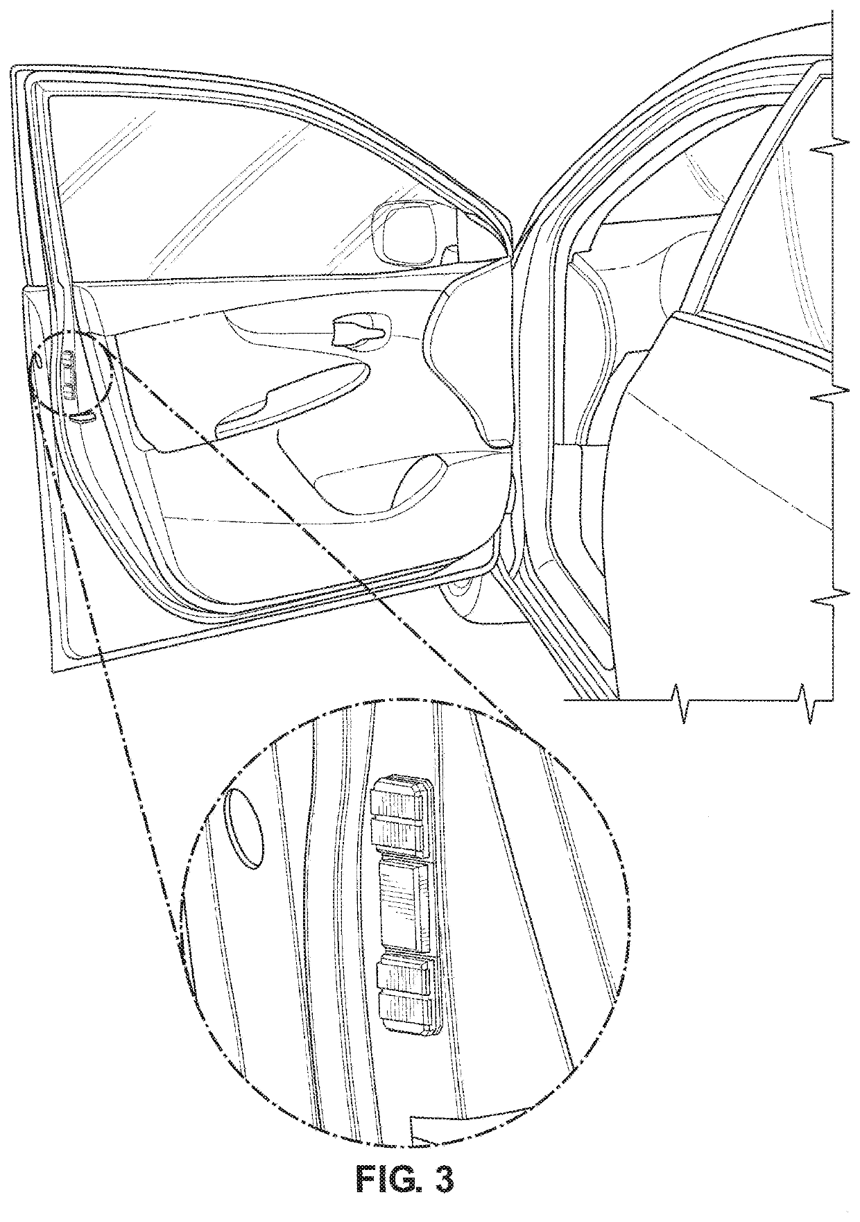 Vehicular door safety warning system