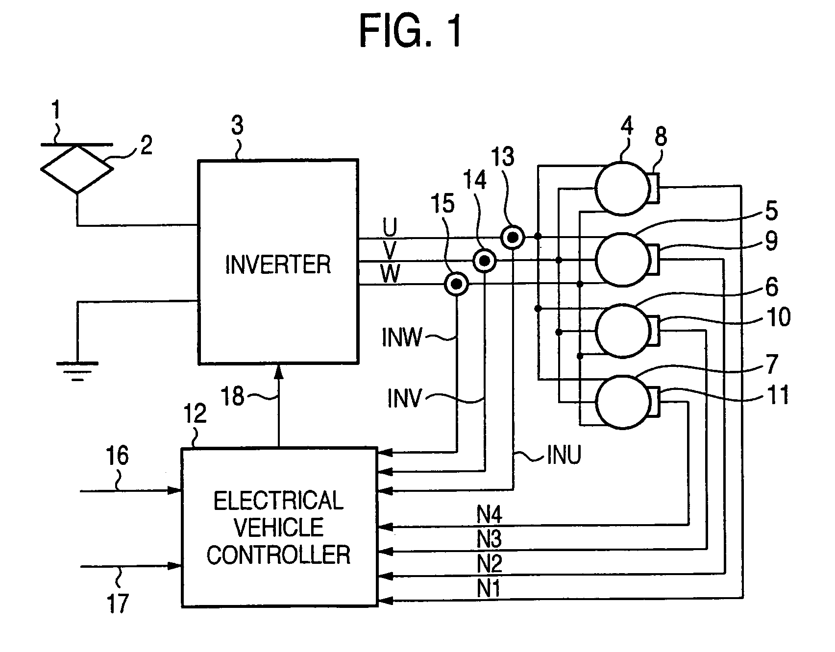 Electrical vehicle controller