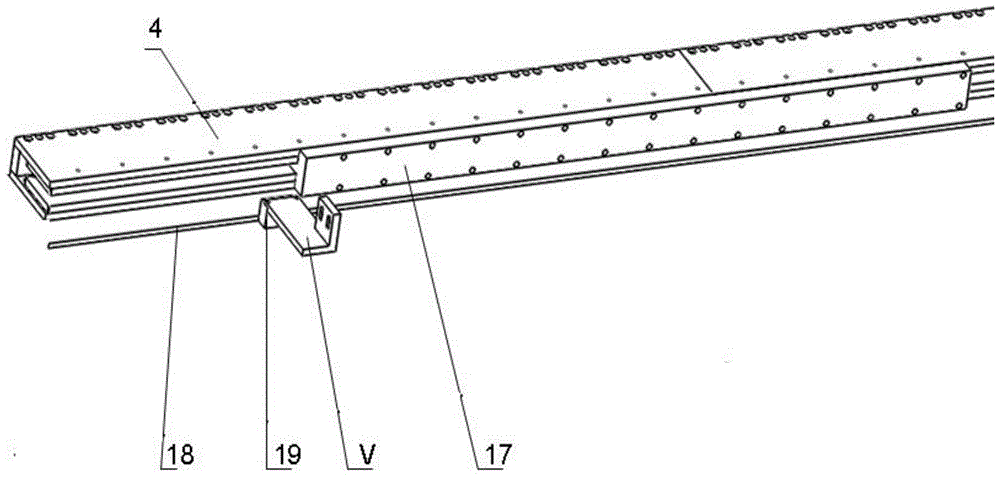 A device for detecting the performance of a rolling linear guide pair