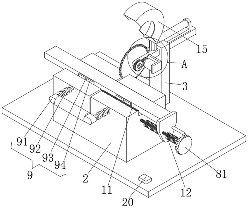 Aluminum profile cutting machine with positioning function