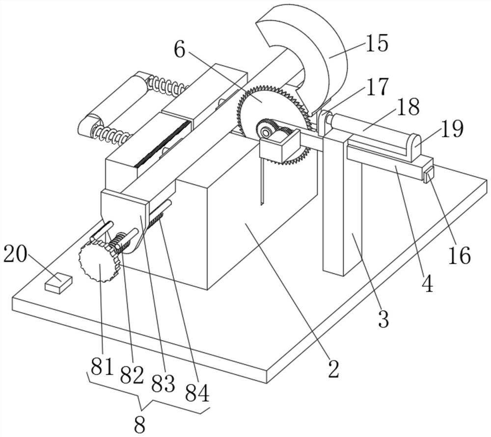 Aluminum profile cutting machine with positioning function