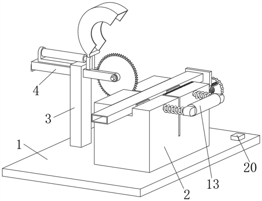 Aluminum profile cutting machine with positioning function