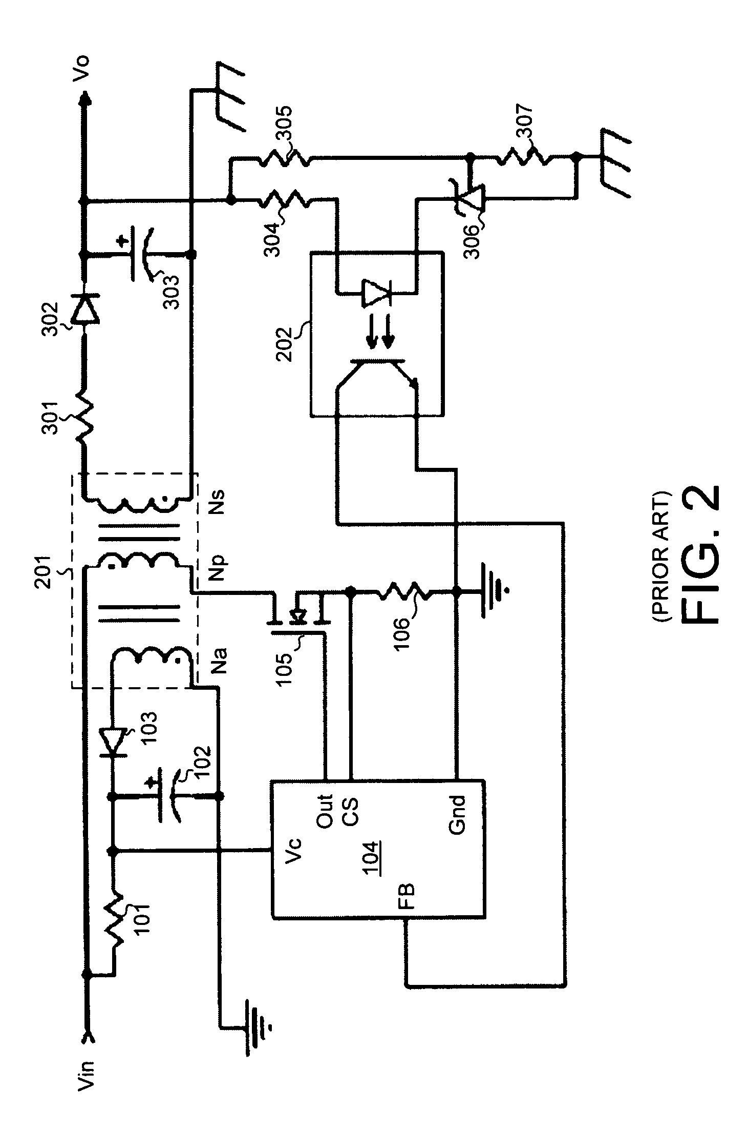 Primary side constant output voltage controller