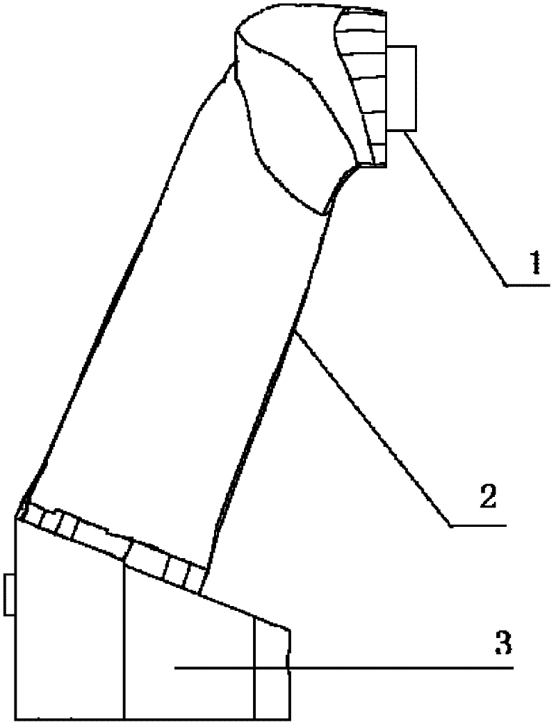 Sand core structure for air flue of cylinder cover of engine