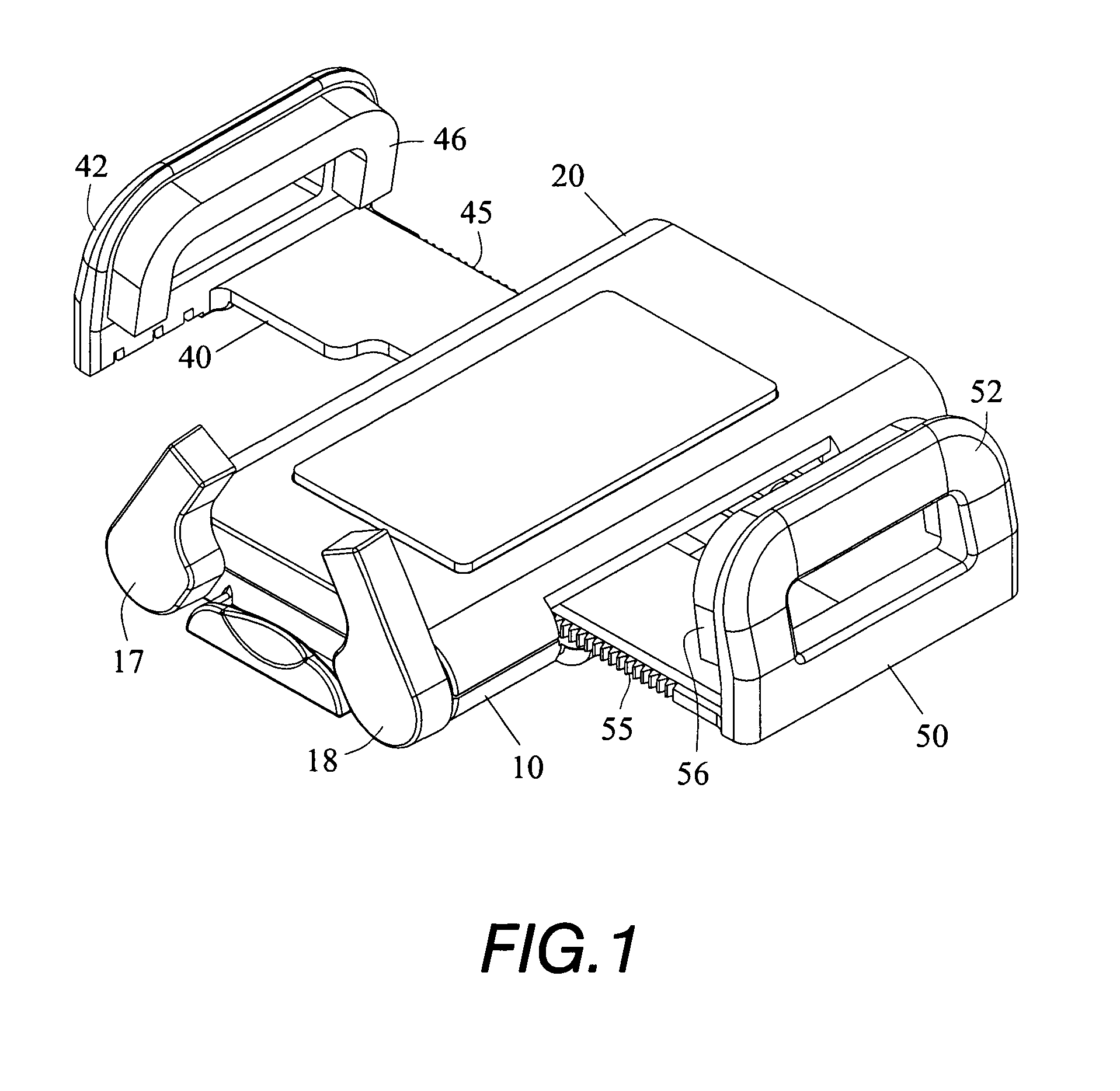 Clamping device with a linking member