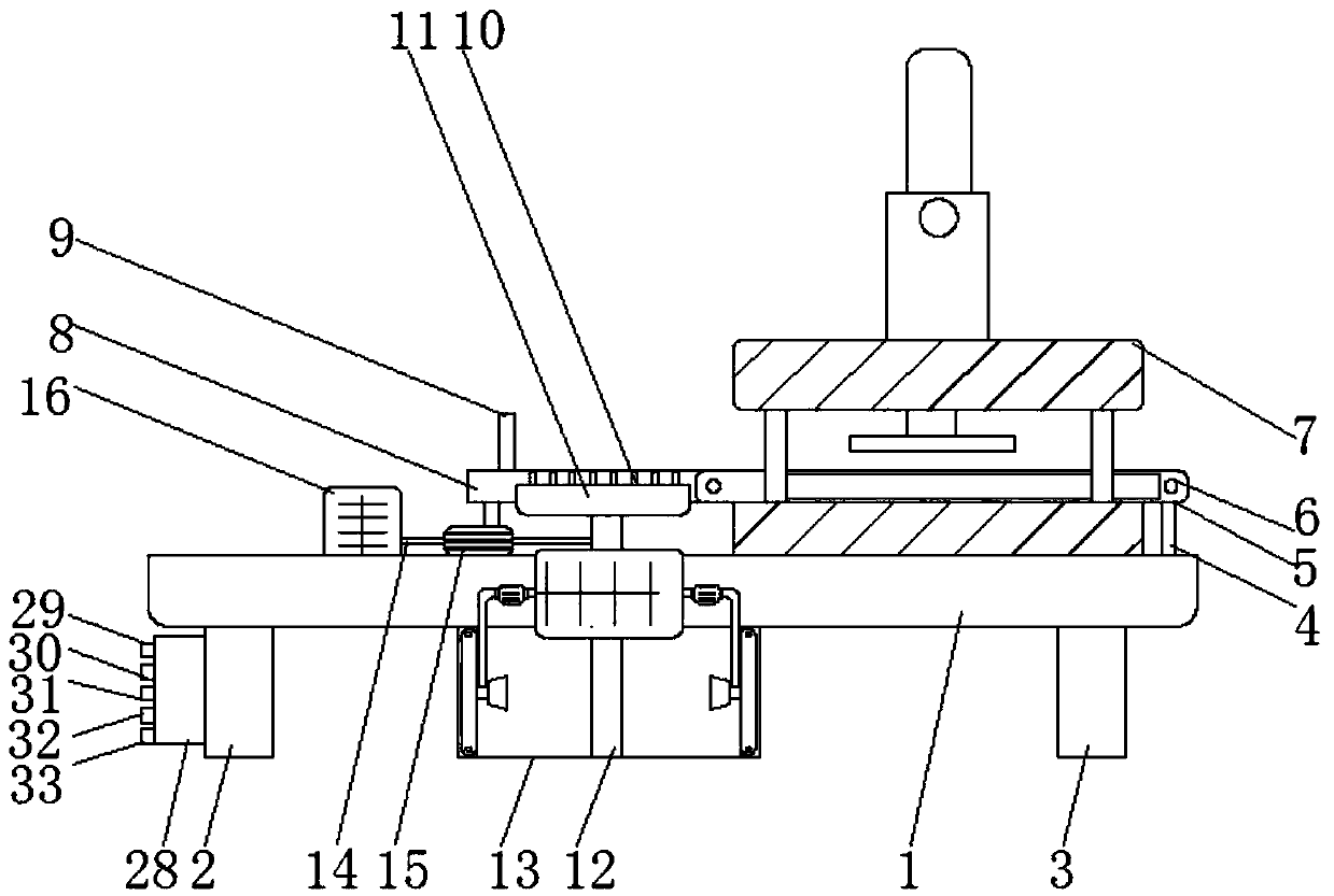 Steel plate spring clamping hoop forming device