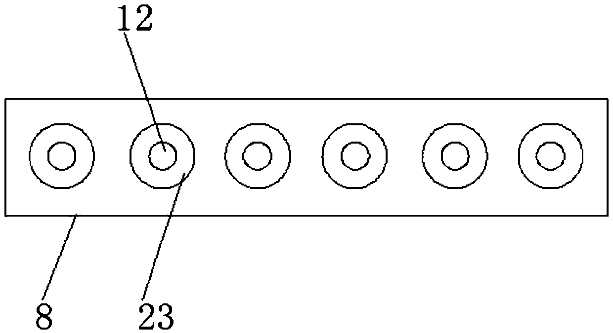 Steel plate spring clamping hoop forming device