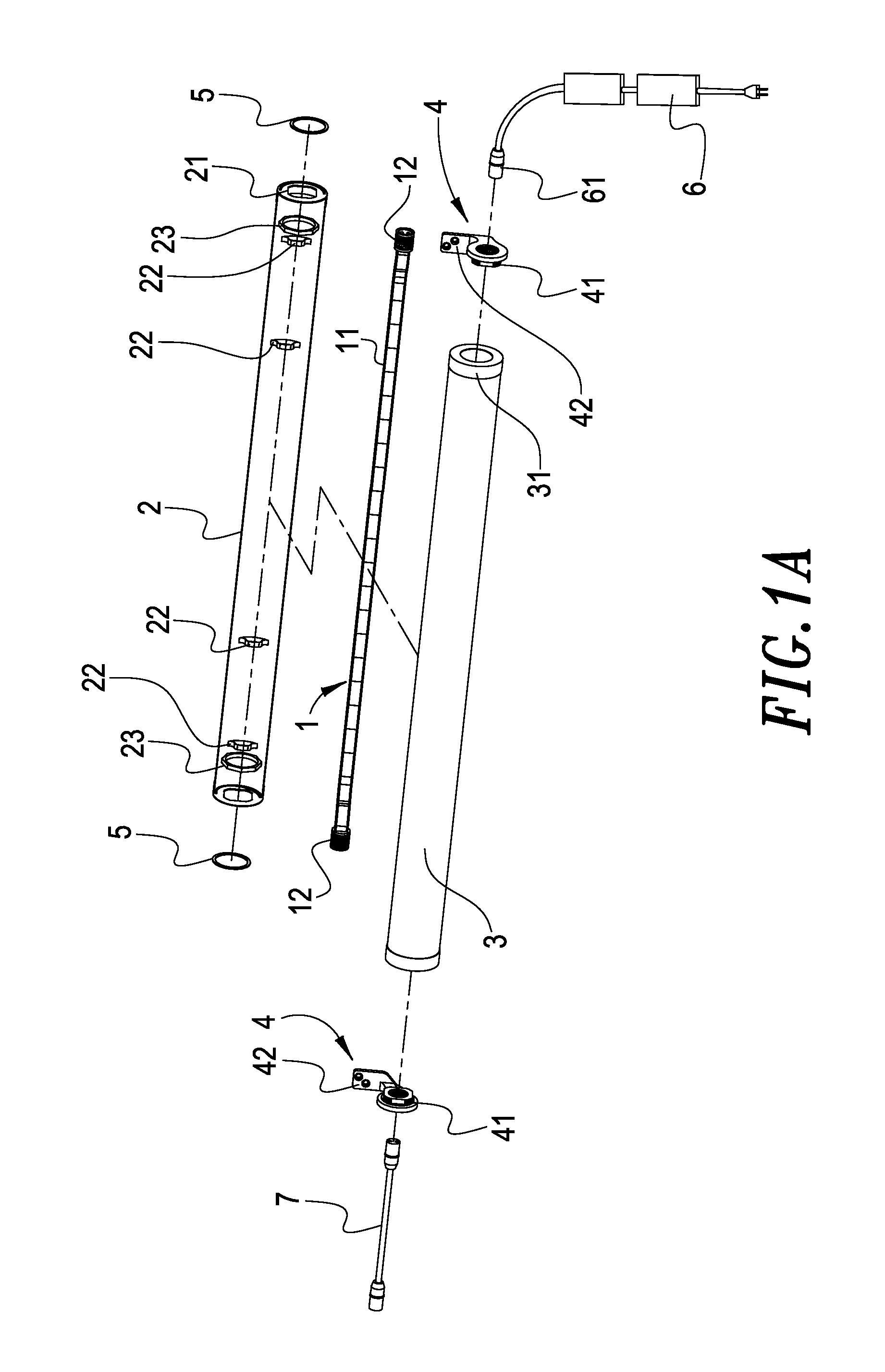 Retractable light-emitting structure