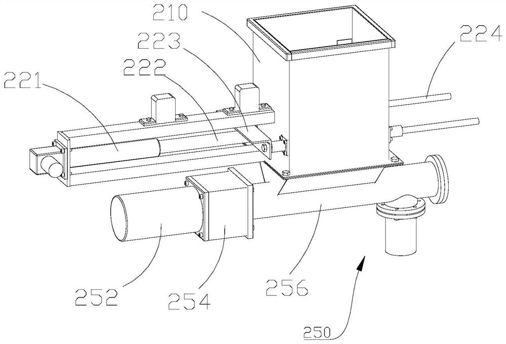 Lowering pill device, automatic lowering pill system and plaster refining equipment