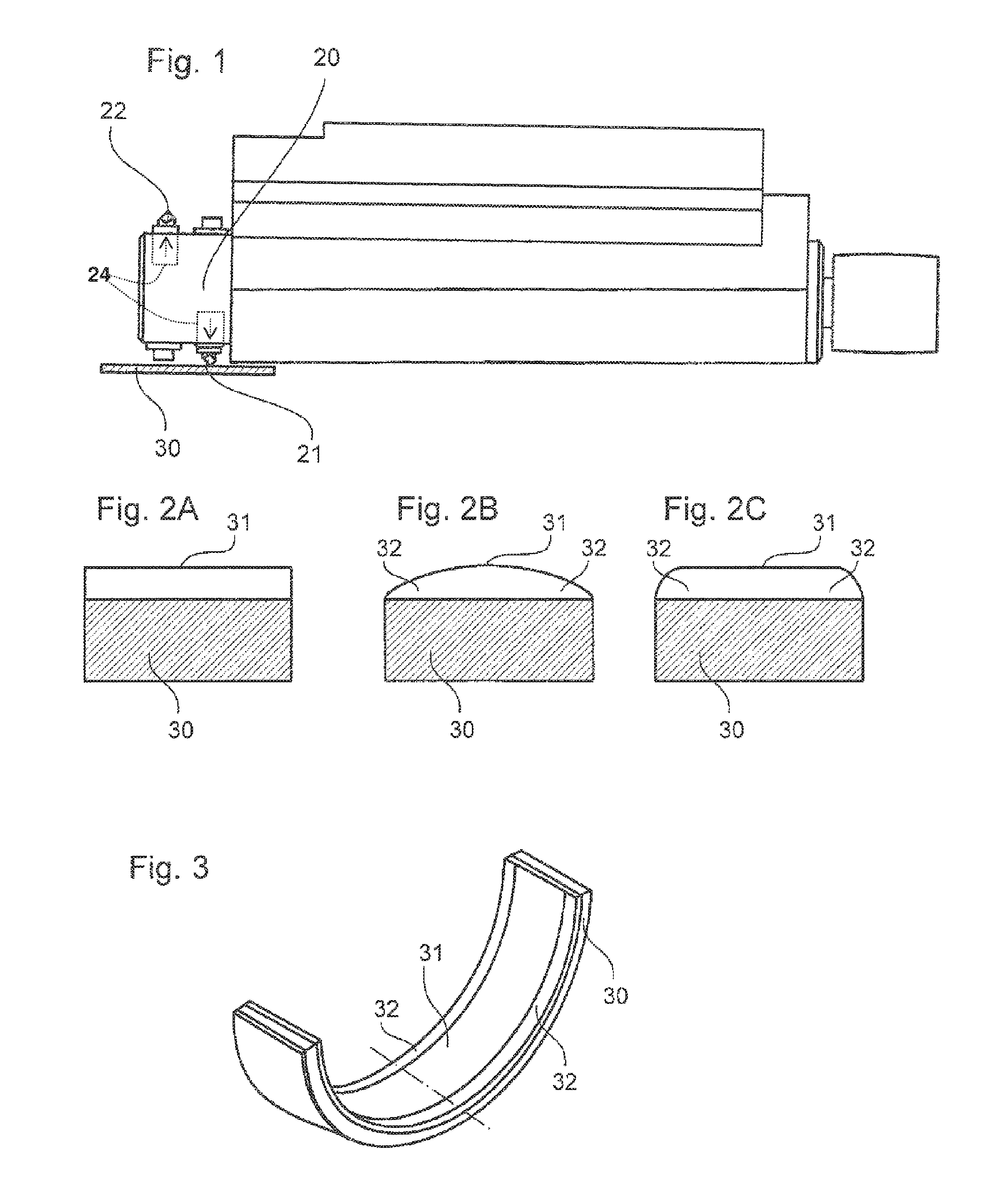 Structured sliding surface of a bearing shell