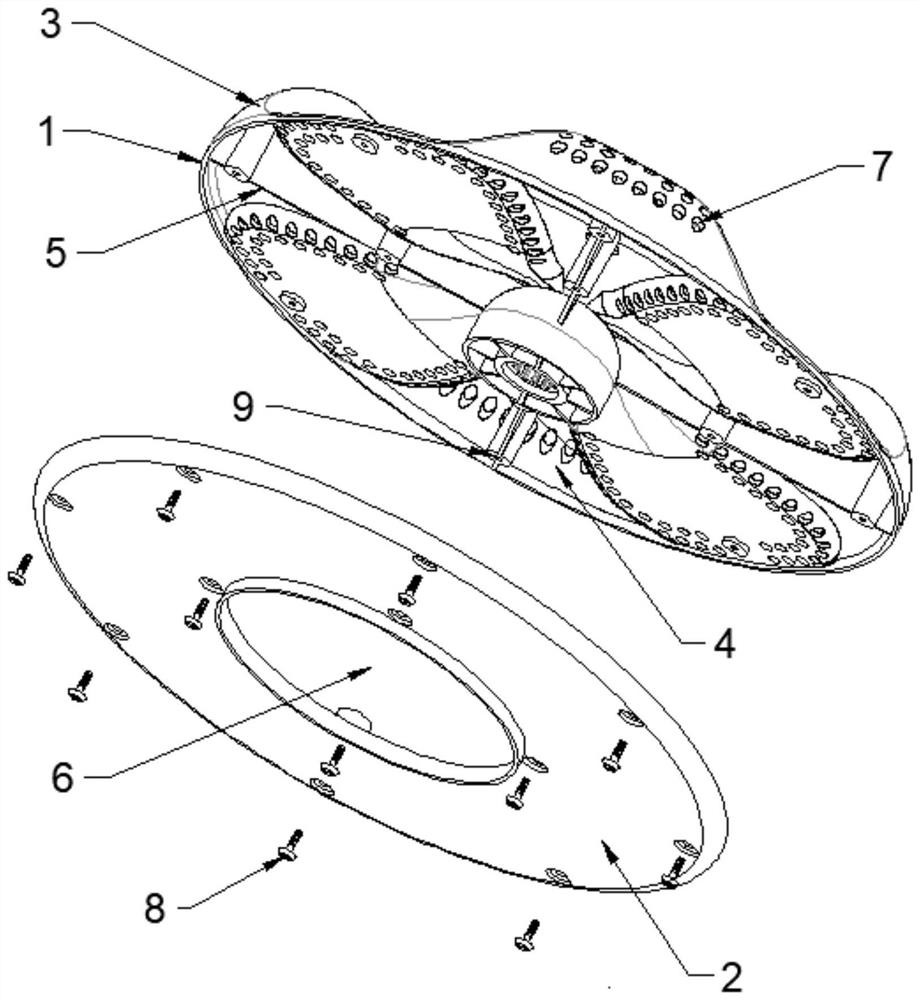 Impeller structure of washing machine