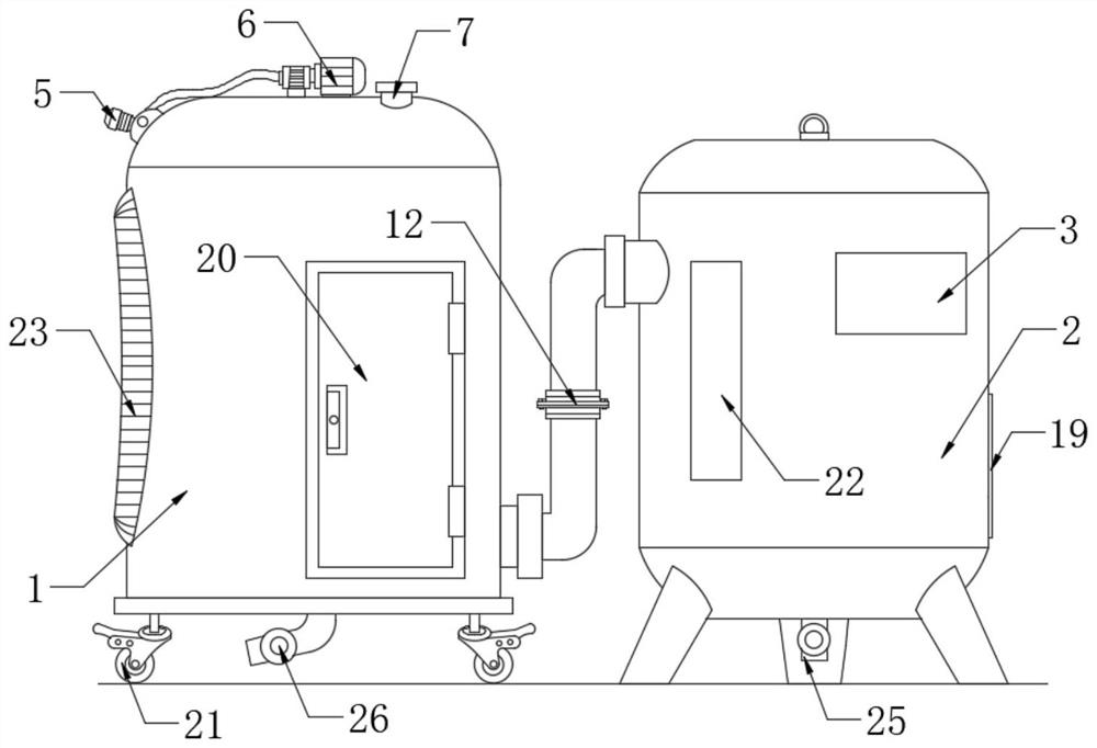 A high-efficiency and energy-saving central dust collector