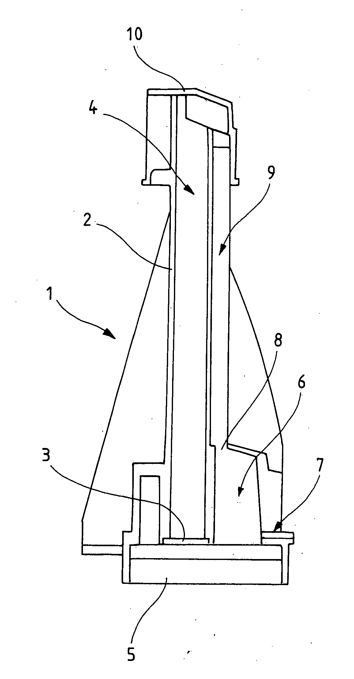 Device for determining a filling level