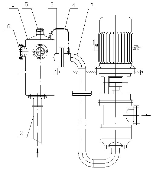 Special absorption-assisting device for thin-oil lubricating equipment