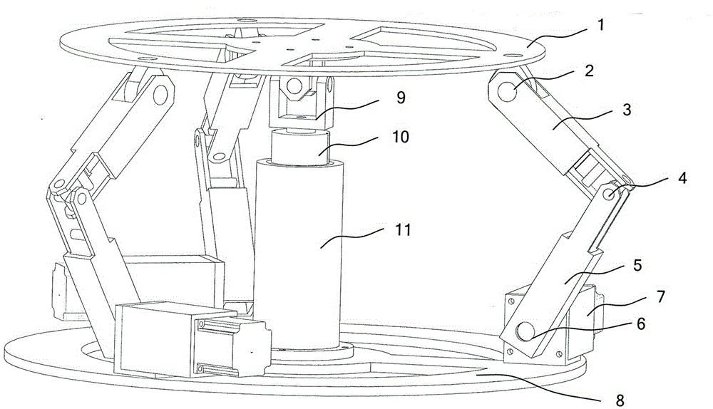 Folding static load balance adjusting parallel platform