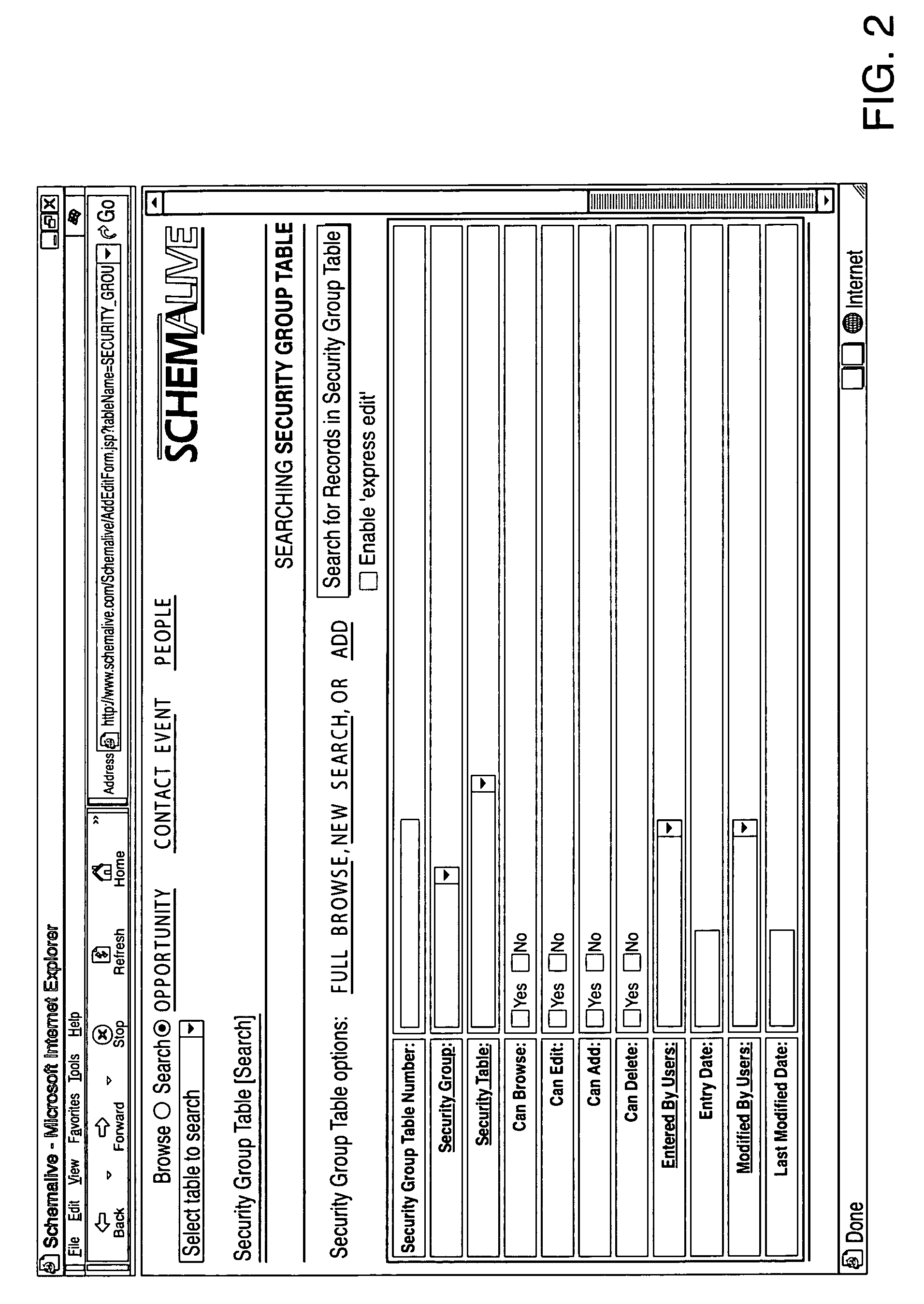 System and method for generating automatic user interface for arbitrarily complex or large databases