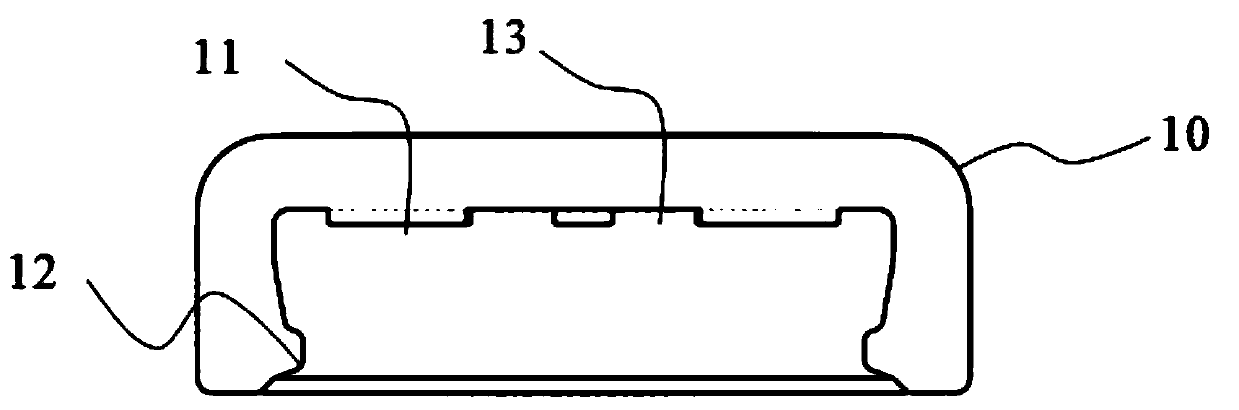 Airflow turning protection structure for gauge pressure sensor