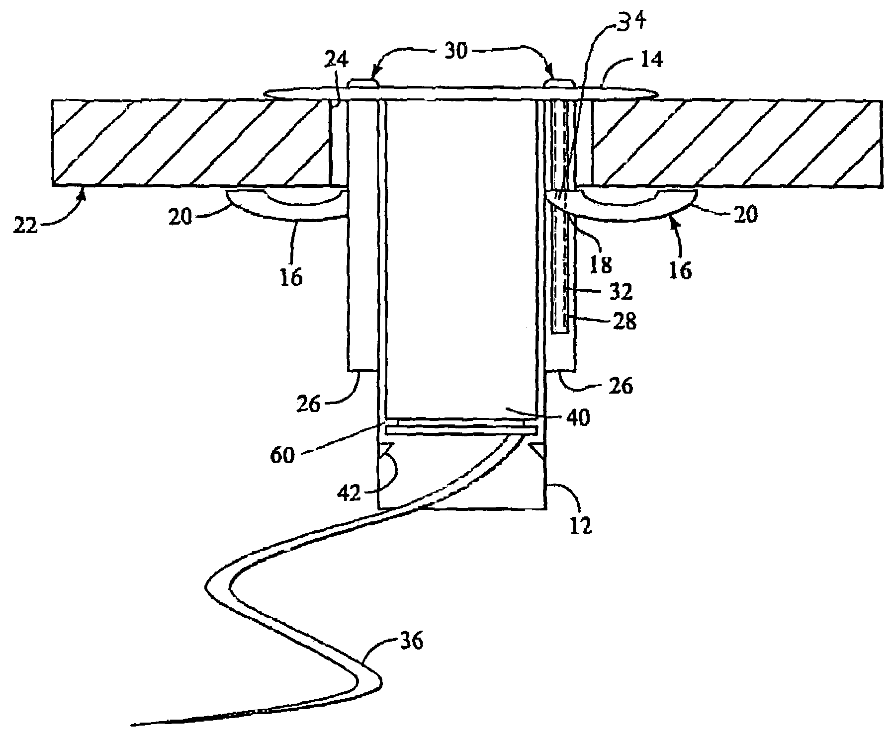 Mechanical mounting configuration for flushmount devices
