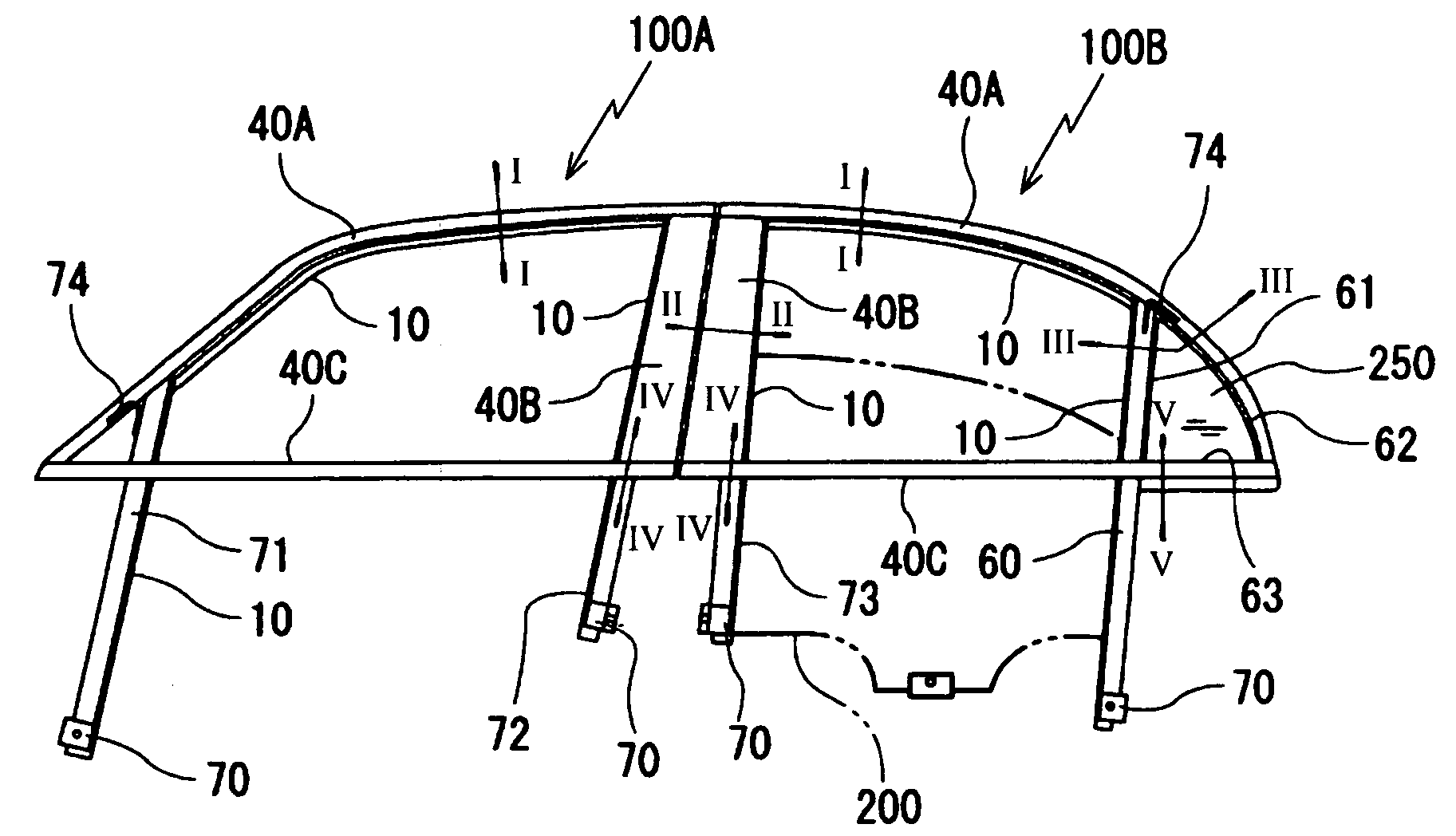 Method of assembling door parts on automobile door