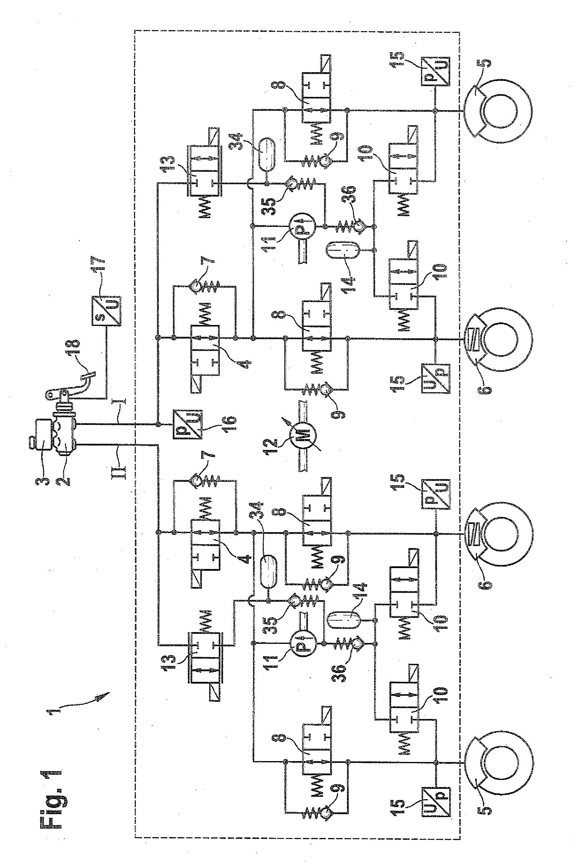 Hydraulic vehicle brake system and method for its operation