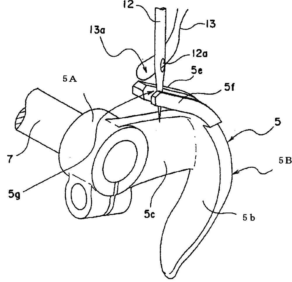Semi-rotating kettle device of sewing machine