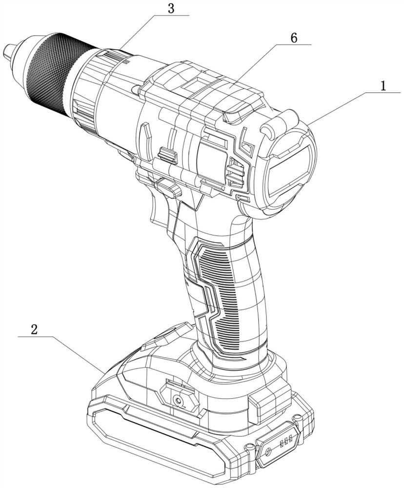 Electric tool with separable working head with intelligent identification