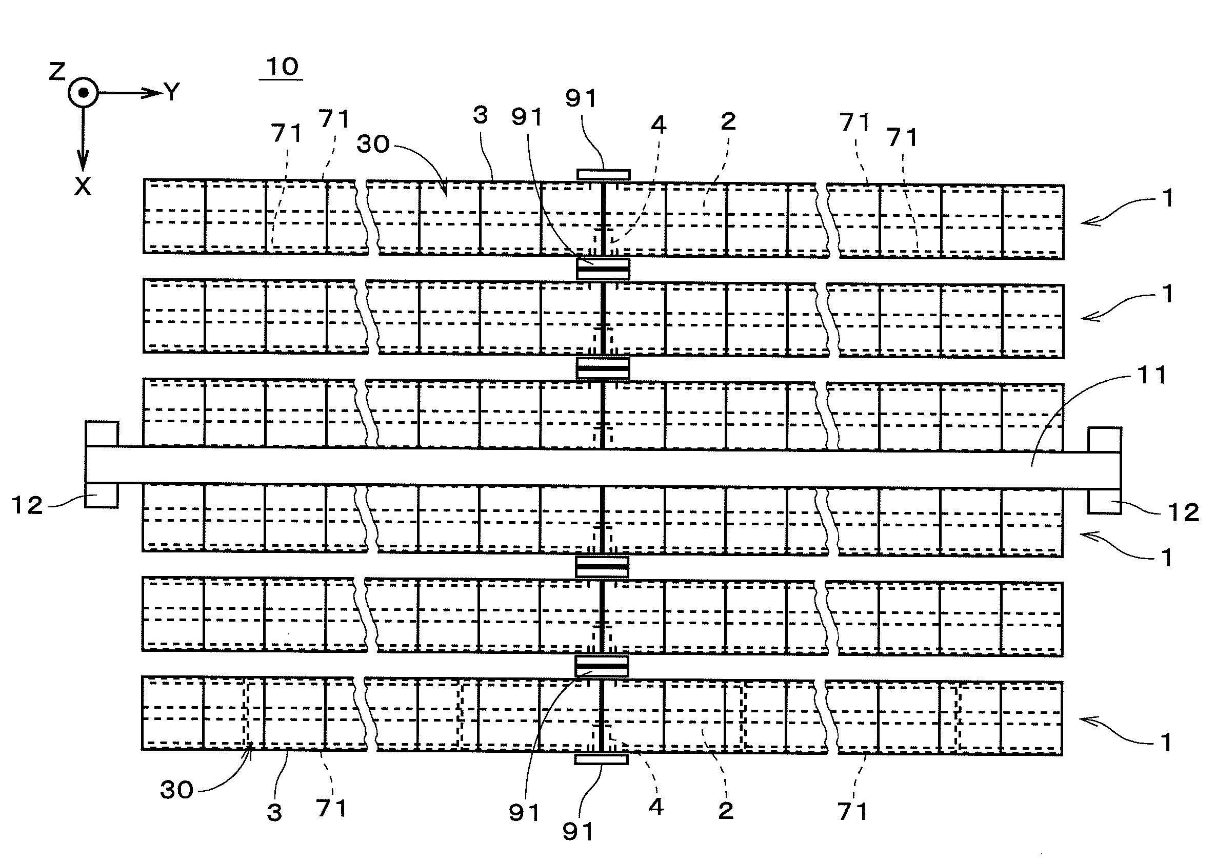 Sunlight concentrating apparatus