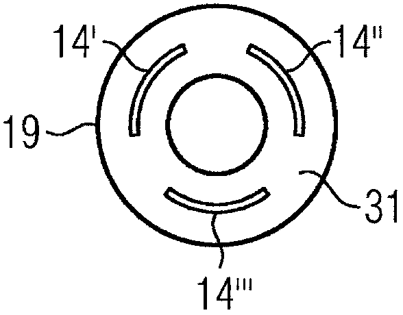 Spray nozzle and method for atmospheric spraying, device for coating, and coated component