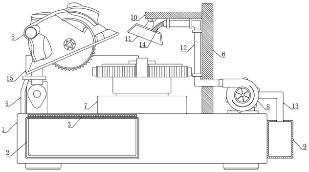 Gear hobbing wheel machining device capable of removing gear burrs