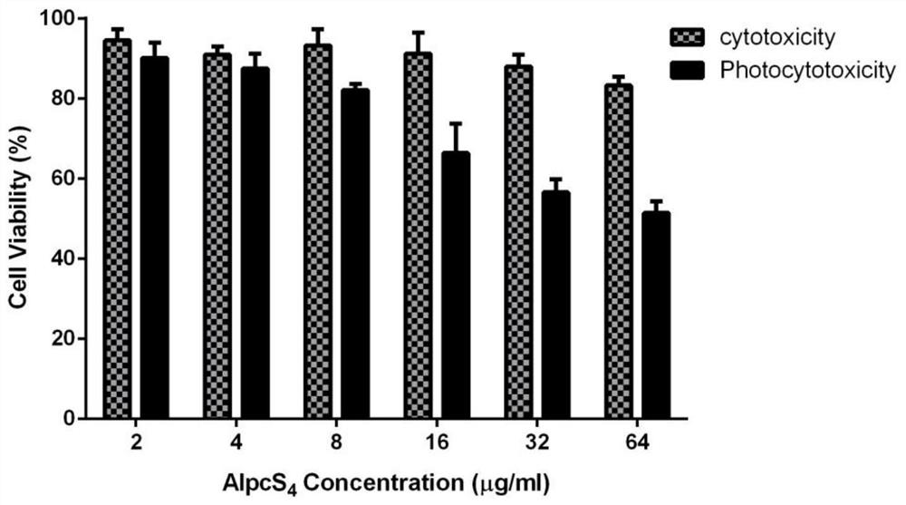 Combination of targeting PEG-modified gold nanorods coupled with alpcs4 and its preparation, application and anti-tumor composition