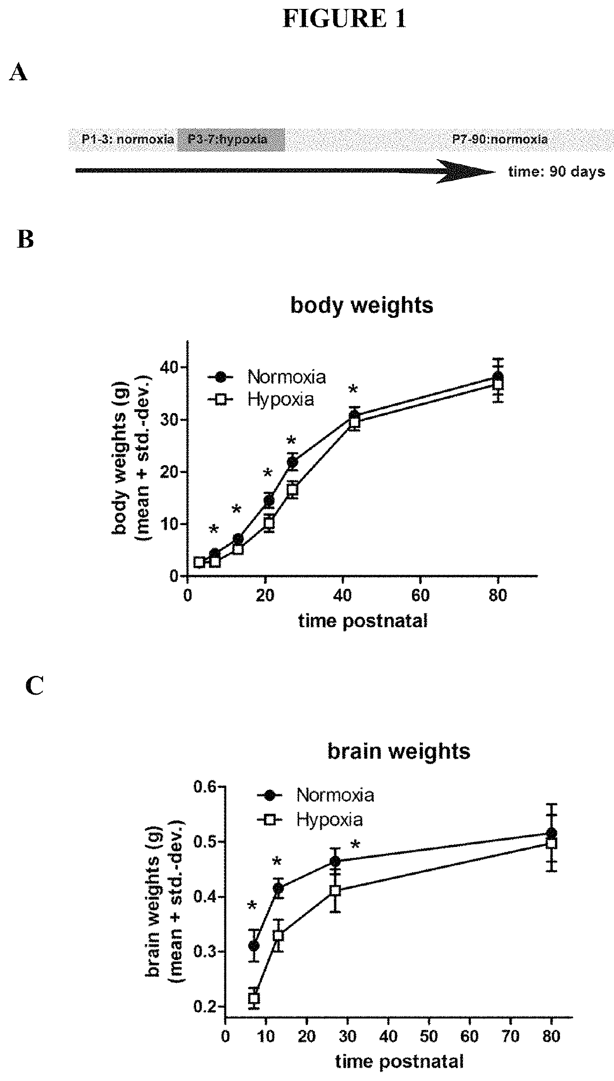 Treatment of neonatal hypoxia including impairments or effects thereof